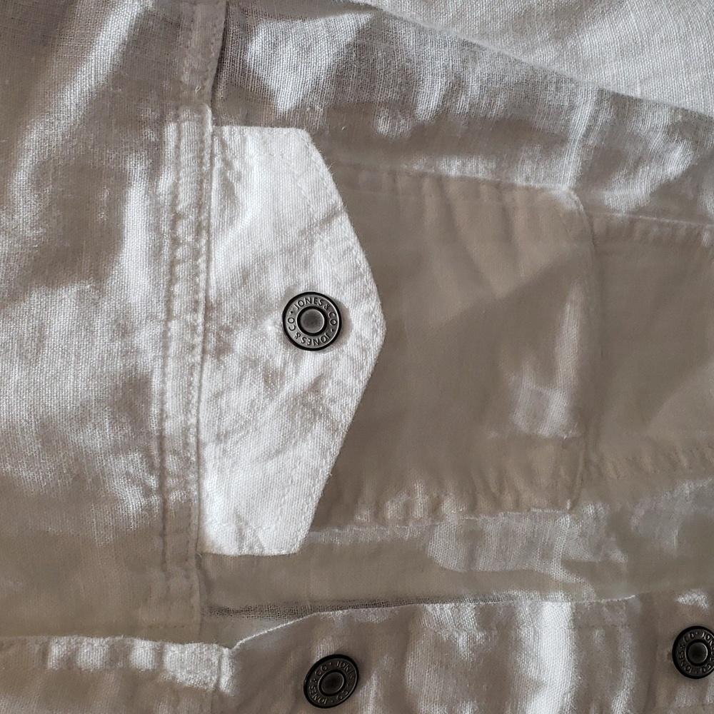 NWT JNY  white 100%linen white jackets - Picture 14 of 16